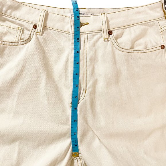 Elizabeth and James Size 31 White High Rise Vintage Straight Jeans - Picture 8 of 8